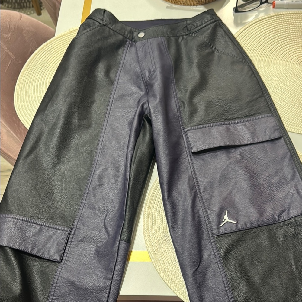 Jordan Black and Gray Cargo Pants with Relaxed Fit